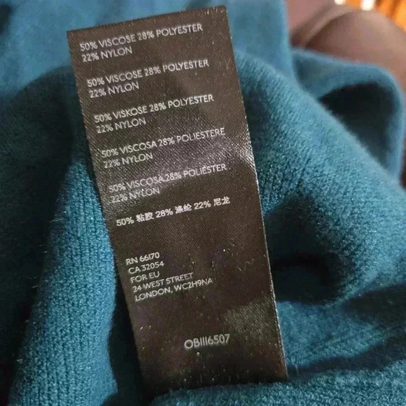 Anthropologie Claudette Knit Sweater Dress BlueGreen Size S #011 - Picture 6 of 6